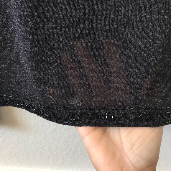 Arden B Black Beaded Long Sleeves Cardigan Size M - Picture 15 of 16